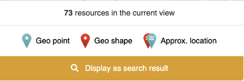 Pin icons used on the map to denote resource locations