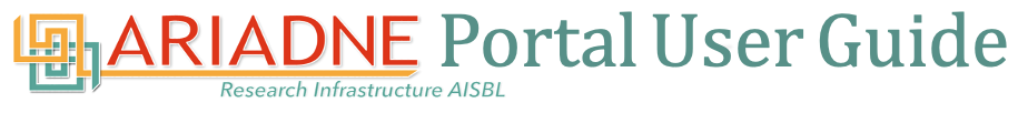 ARIADNE Portal Guide Header image
